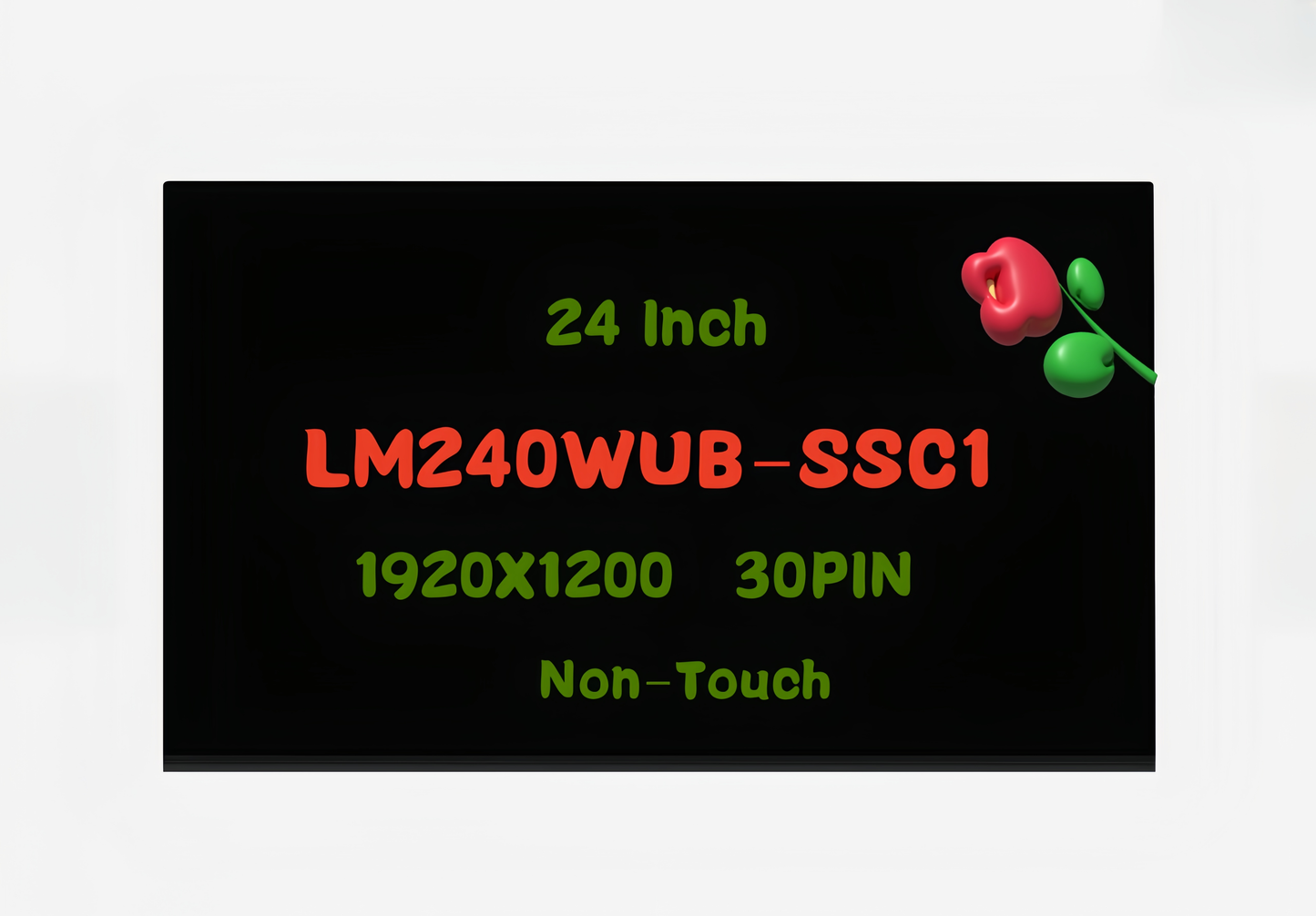 Compatible with LM240WUB-SSC1 LM240WUB(SS)(C1) 24inch 1920X1200 60Hz 30Pins LCD LED 80% NTSC 100% of sRGB Display Screen Replacement Panel(Non-Touch)